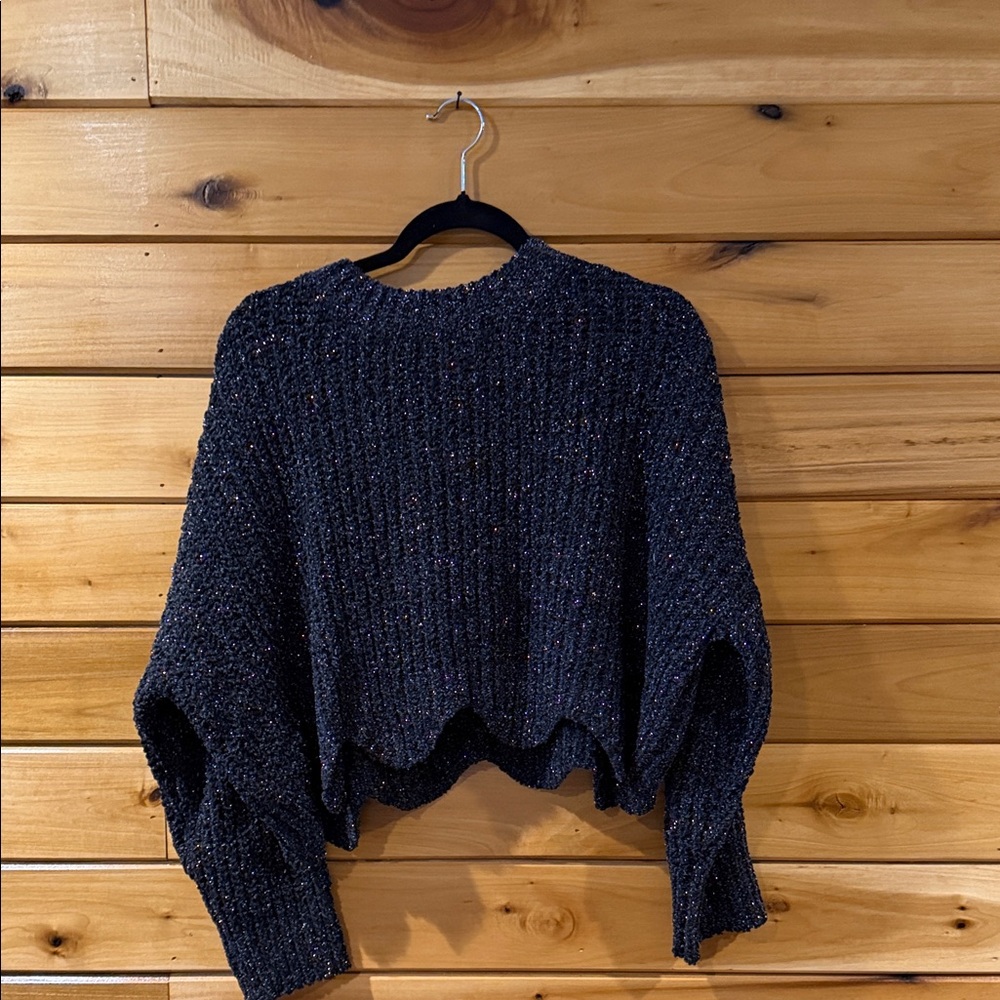 Elegant Black Knit Sweater